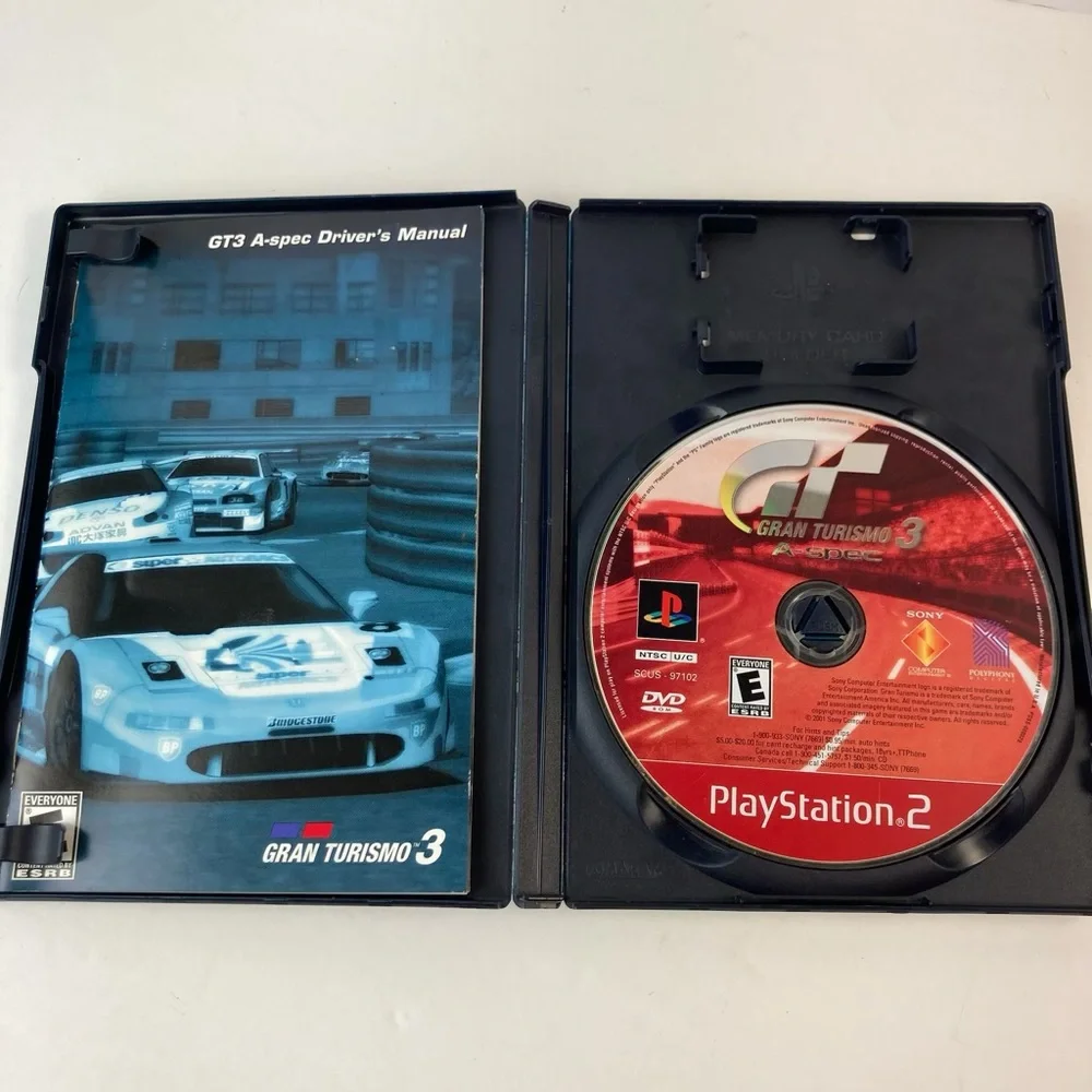PS2 Gran Turismo 3 A-Spec – Sony Playstation 2 Greatest Hits With Manual